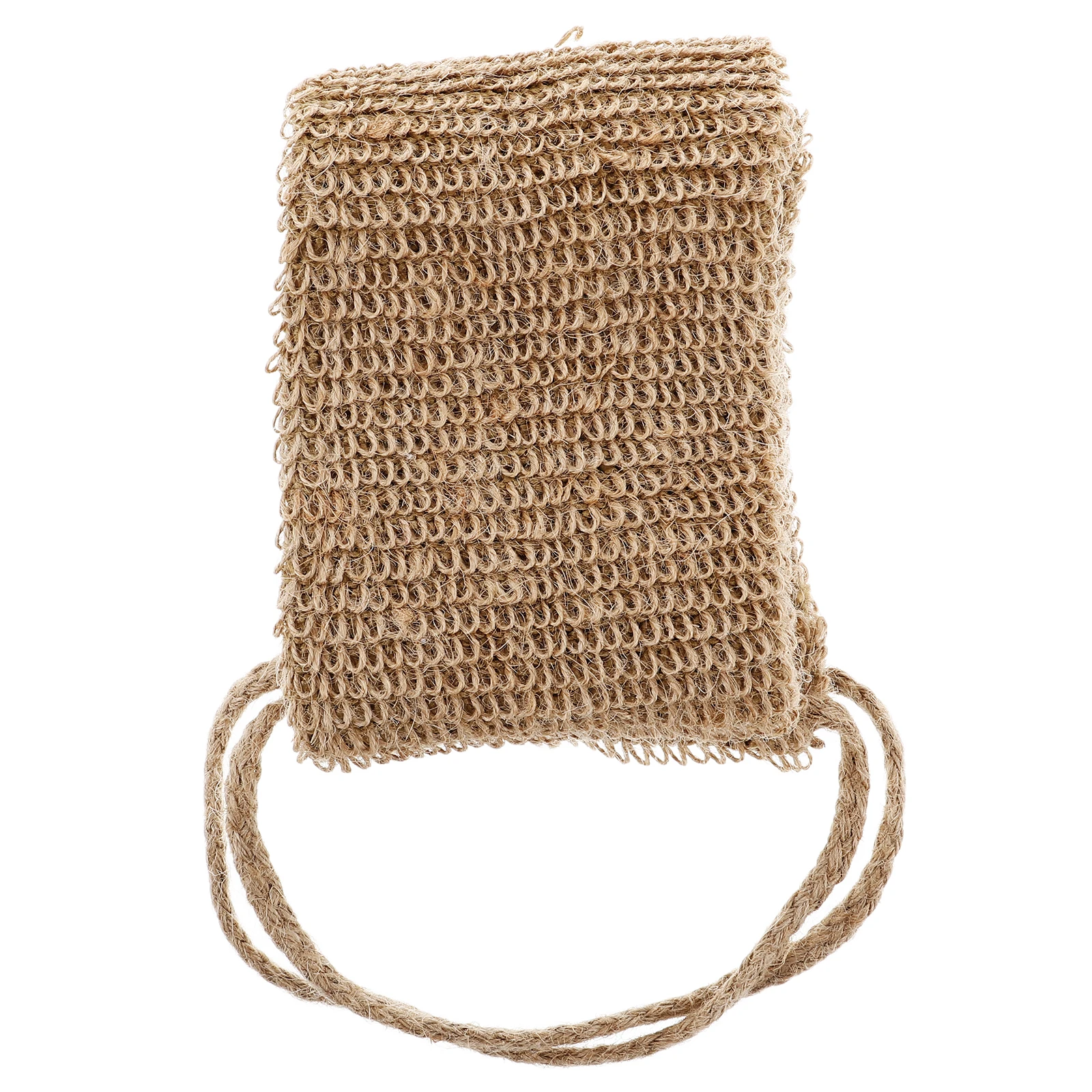 

Jute Back Scrubber Loofah Shower Bath Washer Strip Pull Handle Soft Deep Exfoliation Body Peeling Dry Brush Massager