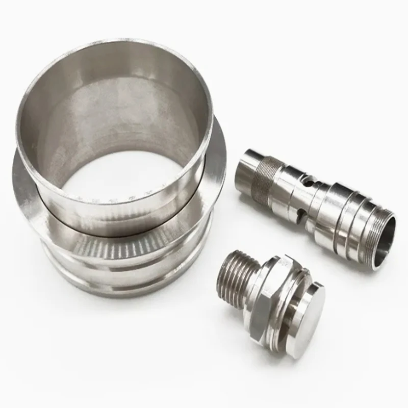 CNC Machined Stainless Steel Precision Pipe Fittings and Joints, Sealing Sleeves, Outer Wire Joints, hardware Accessories