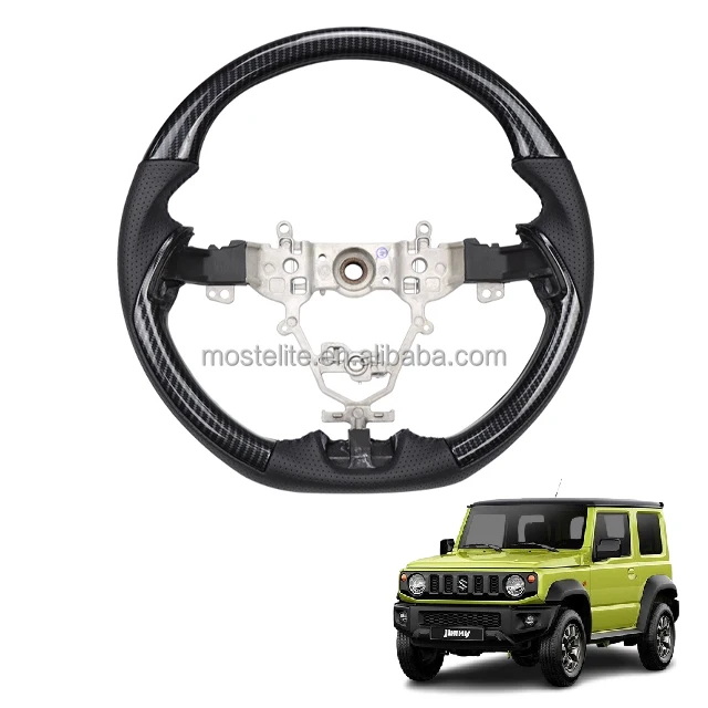 

Multicolor Carbon Fiber Pattern Steering Wheel Steering Control For Suzuki Jimny Accessories JB64 JB74