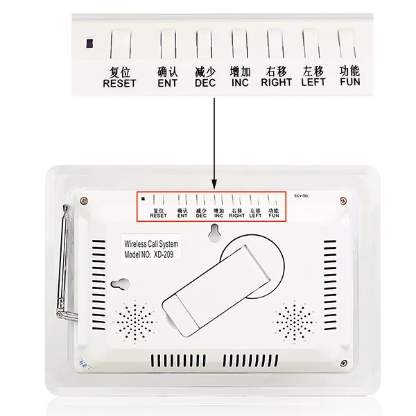 Imagem -06 - Hospital Enfermeira Sistema de Chamada Desktop Lcd Receptor Paciente Sino Paginação Serviço