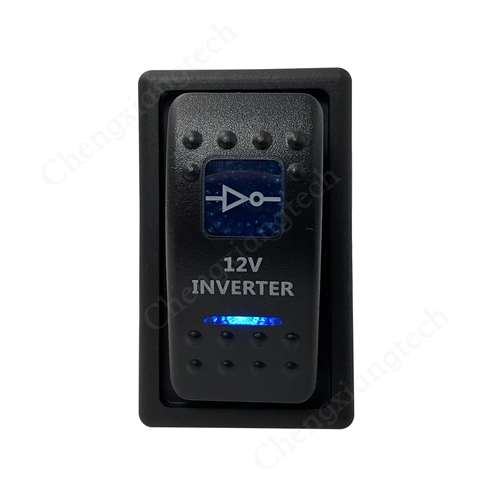 Blue Led  Illuminated Rocker Switch 12V INVERTER Single Pole Single Throw On Off 12V 20A 24V 10A Waterproof IP68