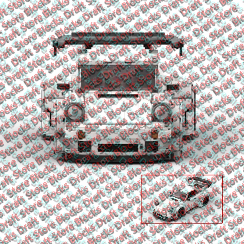 Speed Racing Car Model MOC Building Bricks Performance Sports Car Modular Technology  Holiday Gifts Assemble Toys Display QWERT