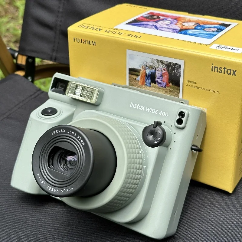 كاميرا Instax واسعة 400 أصلية جديدة كاميرا Fujifilm فورية واسعة 300 ترقية مجموعة قاعدة حبل اليد الاختيارية