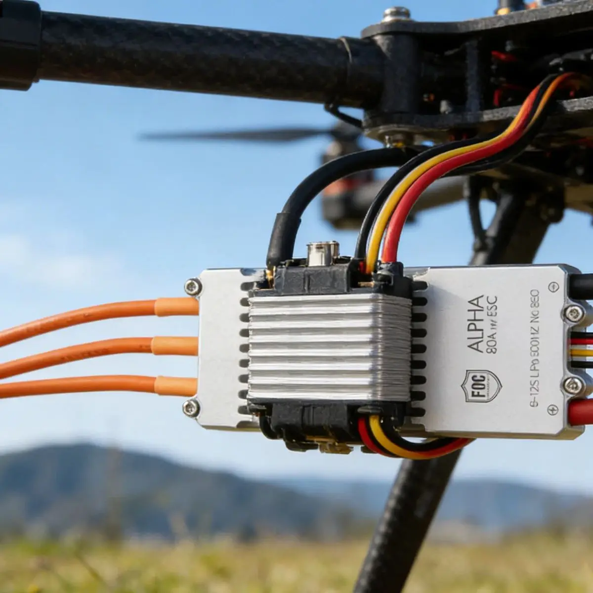 

T-Motor ALPHA 80A 12S ESC FOC High Efficiency Waterproof Brushless Speed Controller for Agriculture Spraying Drone Multicopter