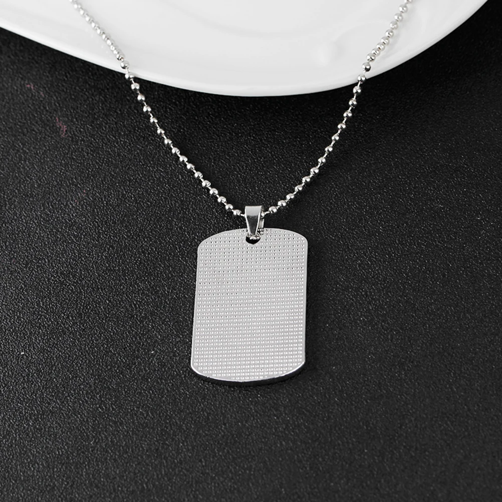 

Stainless Steel Dad Necklace Father'S Day Gift For Dad Anti Rust Durable Engraved Pendant Daddy'S First Daughter'S First