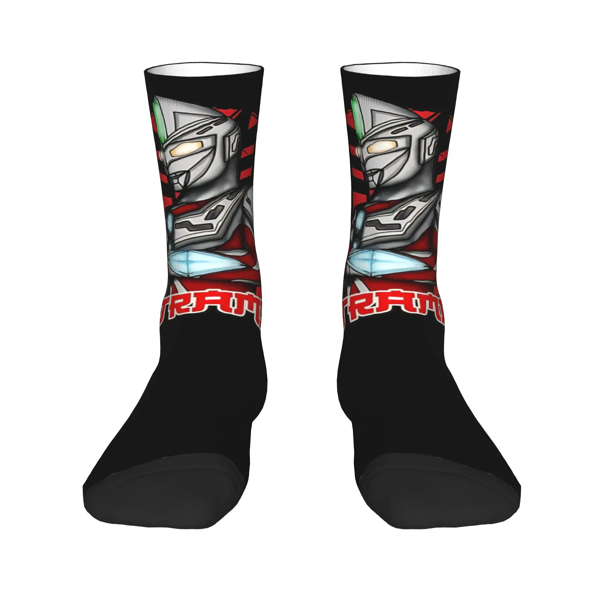 Funny Sock Bandai Ultraman series ULTRAMAN Classic  Rock Quality Pattern Printed Men Crew Socks Novelty Men's Socks