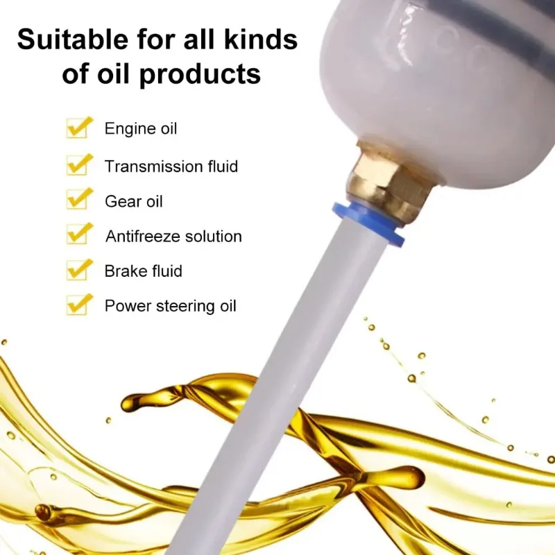 1PCS Automotive Fluid Extractors Pumps Oil Change Syringes With Hose Manual Fuels Suction Filler Fluid Oil Change Evacuator