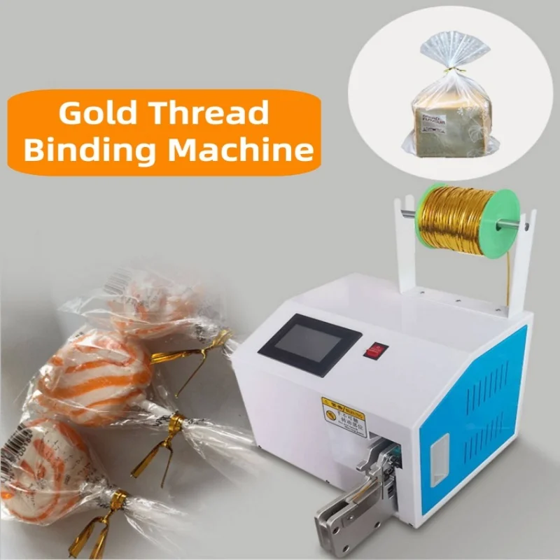 Automatic Wire Tie Machine, High Speed Cable Tying Machine for USB Cables, Power Cords and Hanger Ties with Touch Screen Control