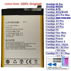 New Original Battery For UMI Umidigi A5 A7 A7S A9 Pro A13S A11 Pro Max Bison GT2 X10S X10G F2 F1 Play Power 3 S2 Lite S3 S5 Pro