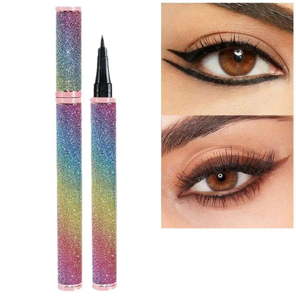 

Starry Sky Eyeliner Waterproof, Sweatproof, Cool Black Eyeliner Liquid Warm Water Remover Makeup Eye Cosmetic Liquid Eyeliner