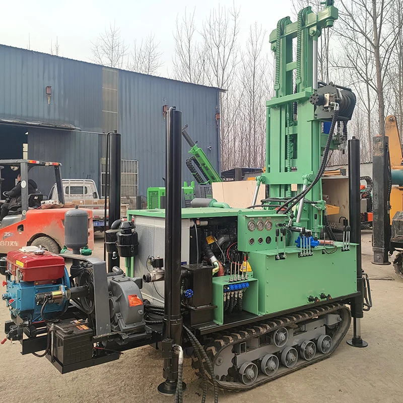 

Customized Pneumatic DTH Deep Water Well Drill 160m 180m 200m Diesel Hydraulic Wheel Crawler Portable Drill Rig
