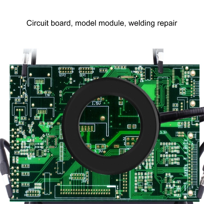 Multifunctional Helping Hands Soldering Station with 6x Magnifying Glass Light Soldering Aid Fixture for Precise Repairs