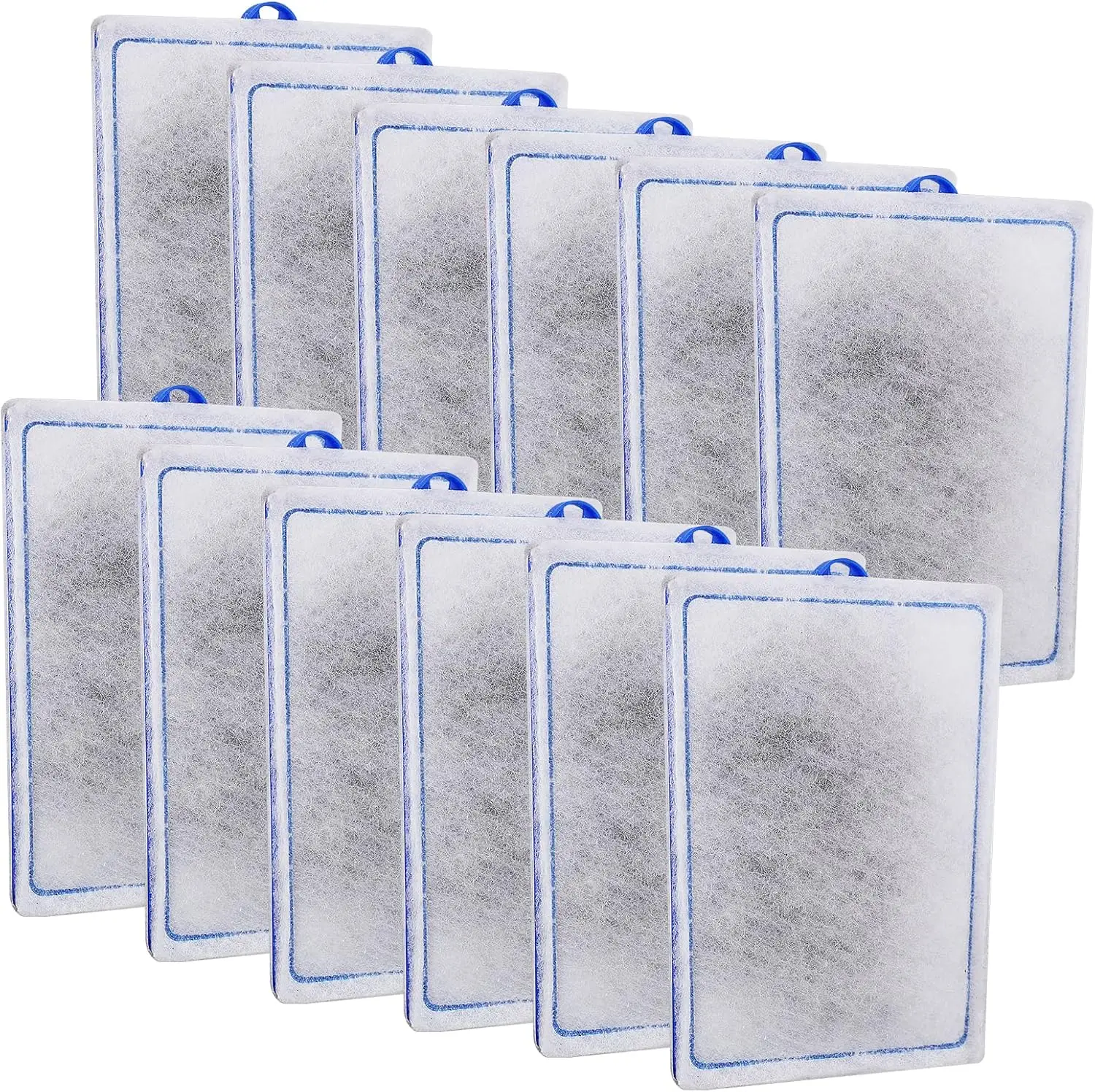 

12-Pack Large Aquarium Filter Cartridges for Whisper Power Filters, 4-in-1 Filtration with Activated Carbon and Zeolite