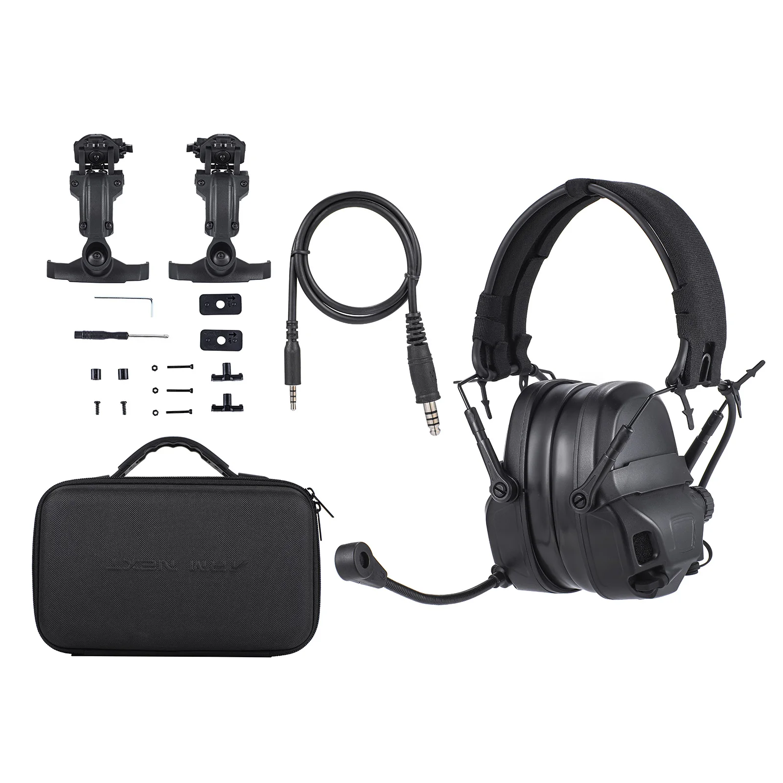

Protective earmuffs for labor protection or shooting hunting, with sound pickup and noise reduction, allowing sound localization
