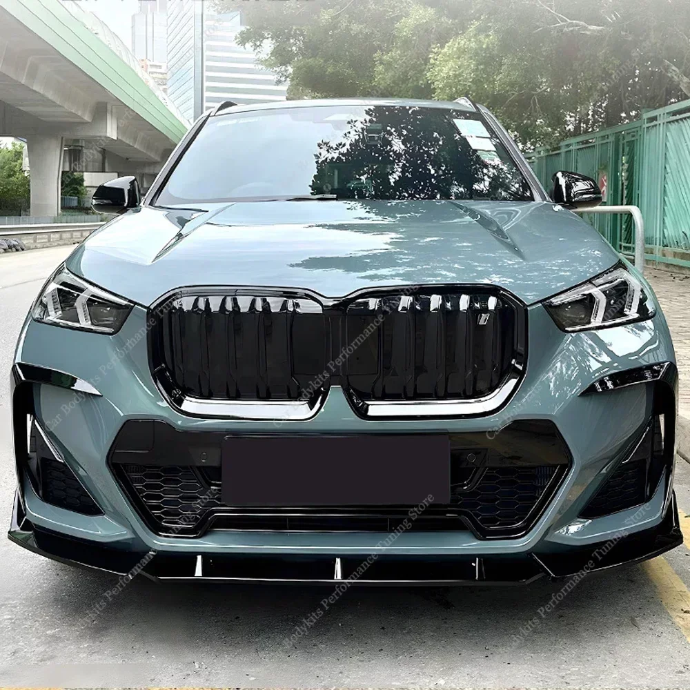 Bmw X1 iX1 U11 성능 스타일 앞 범퍼 스플리터 립 스포일러 디퓨저 X1 30e 25i 20i 23i ix1 2023 2024 Bodykits 썸네일 2