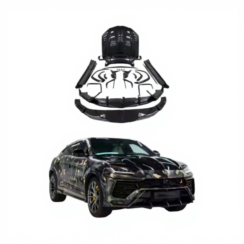 Classic Car Restomod Body KitsHot Sale TOP Style Carbon Fiber Body Kit Front Lip Rear Lip Hood Side Skirts For URUS