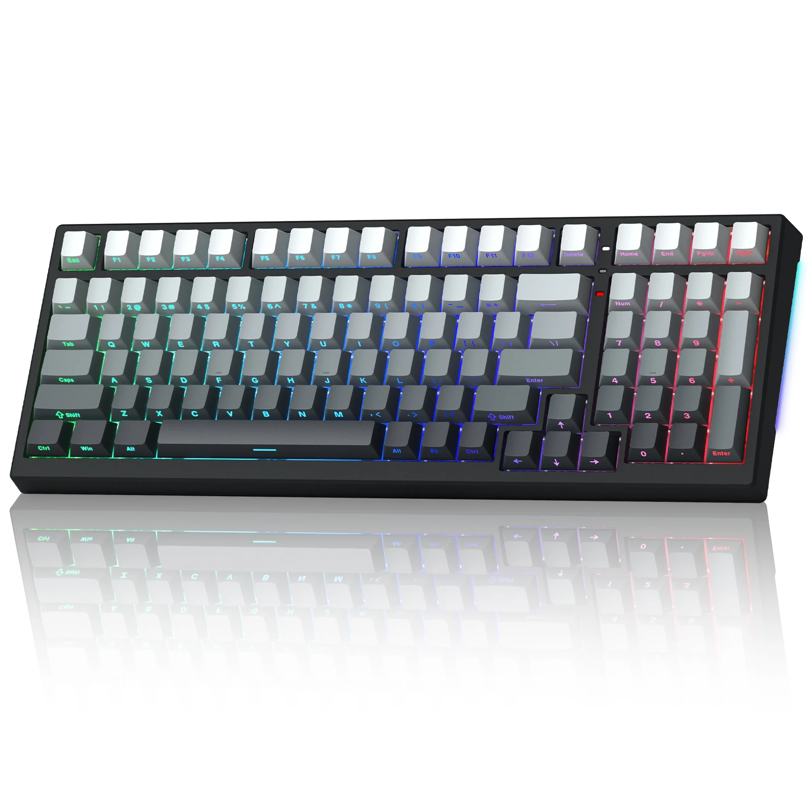 

Womier X98 3 Mode Bluethooth Wirelsee Gaming Mechanical Keyboard Hot-Swap Custom Gamer Keyboard With Polar Day Keycaps for PC