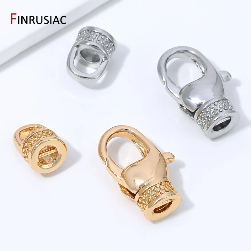 14K Gold Plated Brass Lobster Clasps Connector,Closure For Jewelery,Fastener End Clasps For DIY Bracelet Jewelry Making Supplies view 6