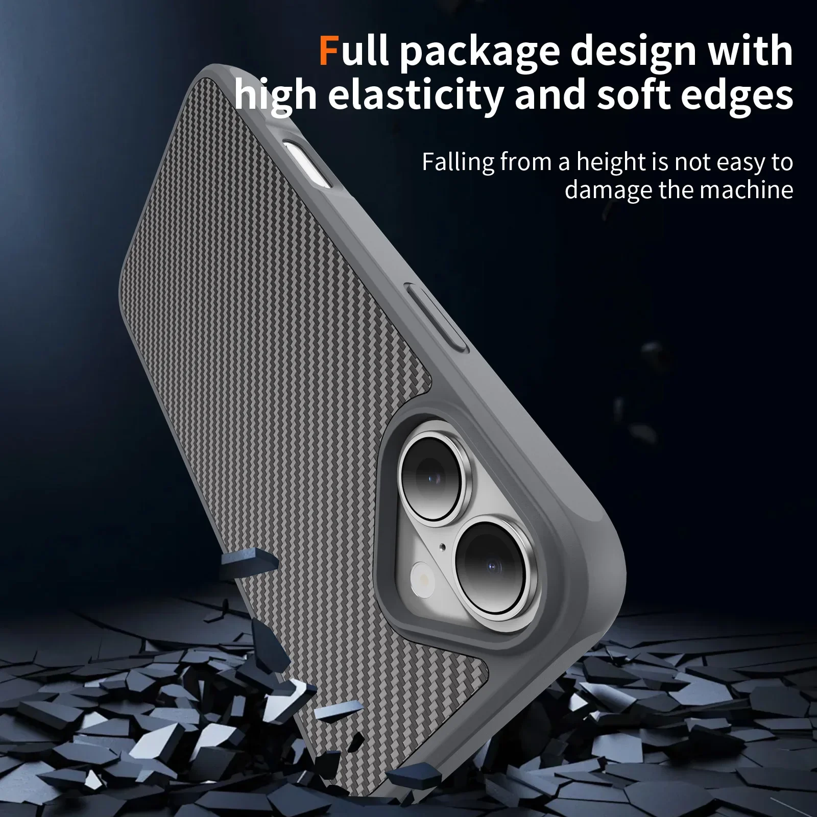 เคสกันกระแทก iPhone 17 ลายคาร์บอนไฟเบอร์ สำหรับ iPhone 17 Pro Max 17 Air Pro Plus iPhone17 iPhoneIphonePhone Bag