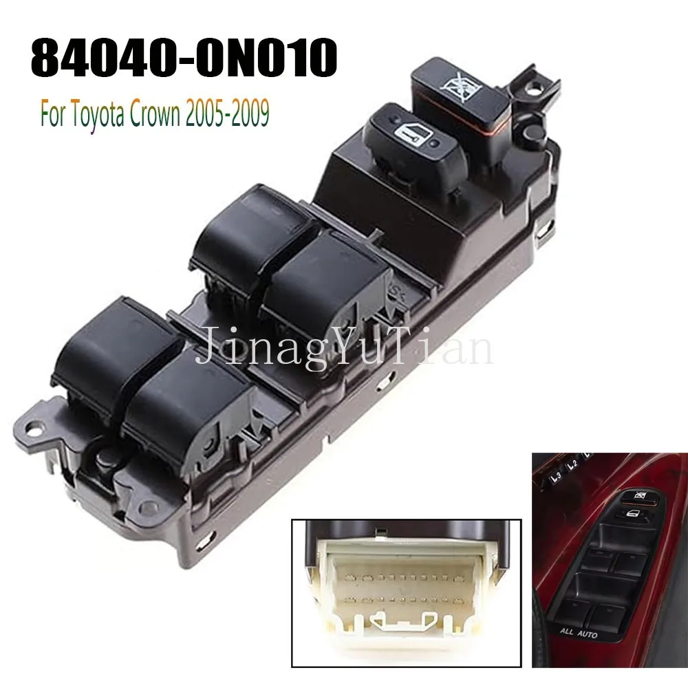 

Power Master Window Control Switch for Toyota Crown 2005-2009 Front Left Electric Glass Lifter Regulator Button Car Accessories