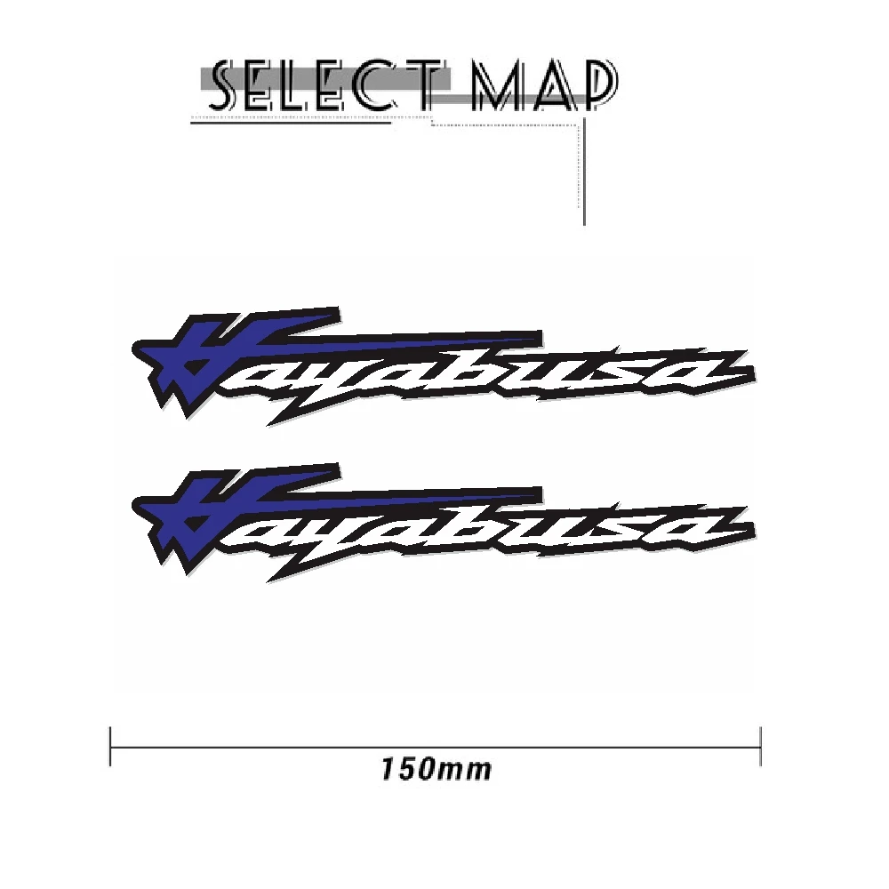 New motorcycle bicycle car fuel tank sticker wheel helmet MOTO waterproof reflective logo for SUZUKI HAYABUSA