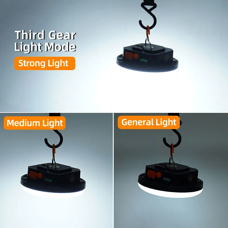 MOSLIGHTING 30W Rechargeable LED Camping Lantern with Magnetic Portable Flashlight Tent Lights Emergency Work Maintenance Lights