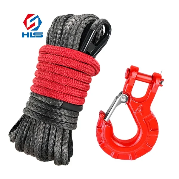 Towing winch hook s322 swivel hook alloy steel synthetic winch rope for atvutv and marine supplies