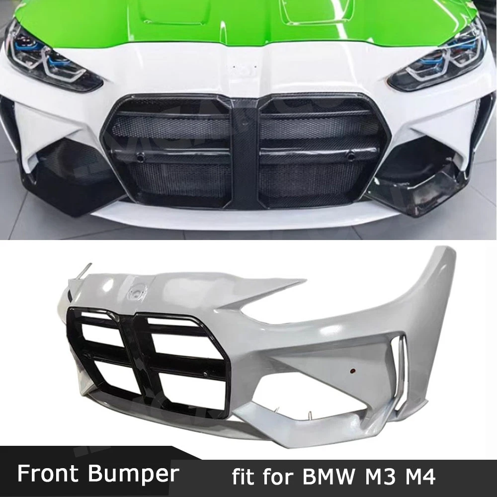 

For BMW M3 M4 G80 G82 G83 2021+ Dry Carbon Fiber Front Car Bumper Front Bumper Body Kits