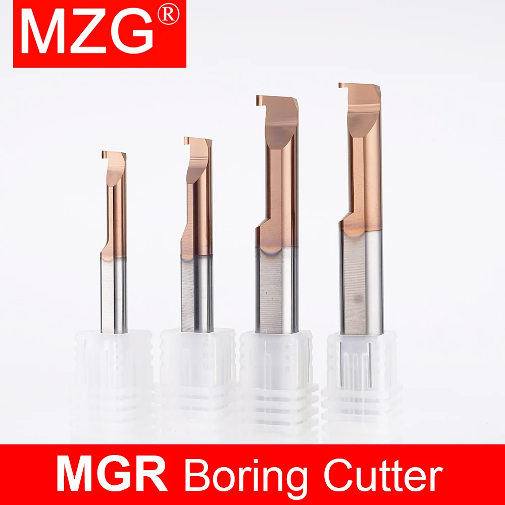 

MZG 1 шт. MGR Инструмент для растачивания, миниатюрный канавочный резец, цельнотвердосплавный, для внутренней обработки на ЧПУ, суперустойчивый к вибрациям, для токарных станков, для малых отверстий