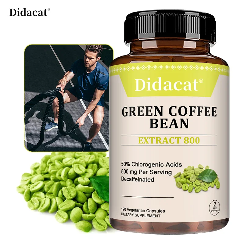 Green Coffee Bean Extract - 800 Mg, 50% Chlorogenic Acid Supports Weight Goals, Energy & Antioxidants - Vegetarian, Non-GMO