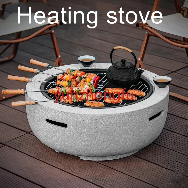 

barbecue stove home brazier indoor charcoal brazierBig size 60CM courtyard villa heating outdoor