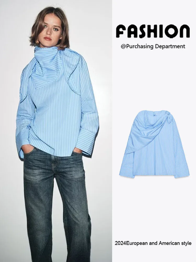 

Faionable Striped Scarf irt Multi-Purpose New Arrival Women's Clothing Autumn 2025 Elegance Slimming Trendy Ethnic Stage ...