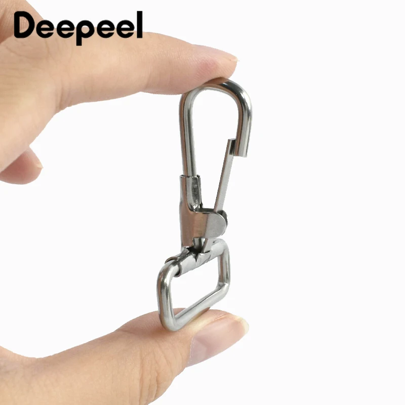

5/10/20Pcs 28mm 304 Stainless Steel Belt Buckle Bag Clips Clasp Keychain Luggage Clothes Ring Snap Hook DIY Hardware Accessories