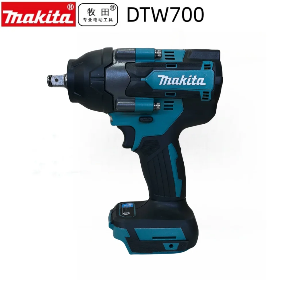 Makita DTW700 rechargeable drill,18V Lithium-Ion Brushless Cordless Impact Wrench Torque 1000NM 1/2 High Power Car Auto Repair