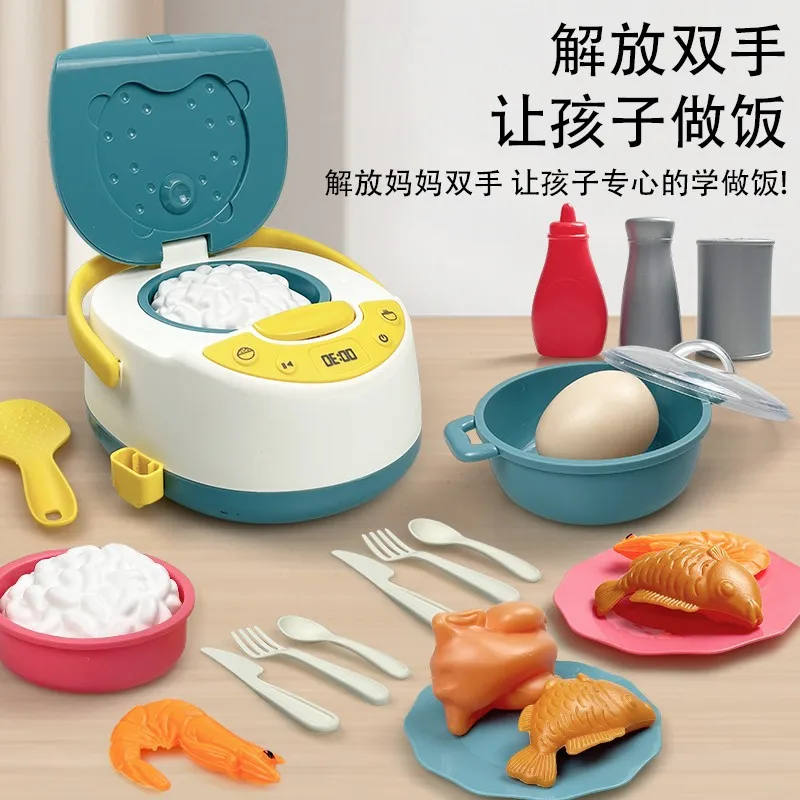 Kinderen spelen huis keuken koken speelgoed baby gesneden fruit groenten koken volledige set jongens en meisjes simulatie keukengerei speelgoed
