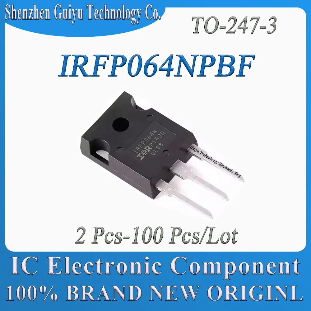 

2Pcs-100Pcs/Lot IRFP064NPBF IRFP064NPB IRFP064NP IRFP064N IRFP064 IRFP MOSFET TO-247-3 IC Chip