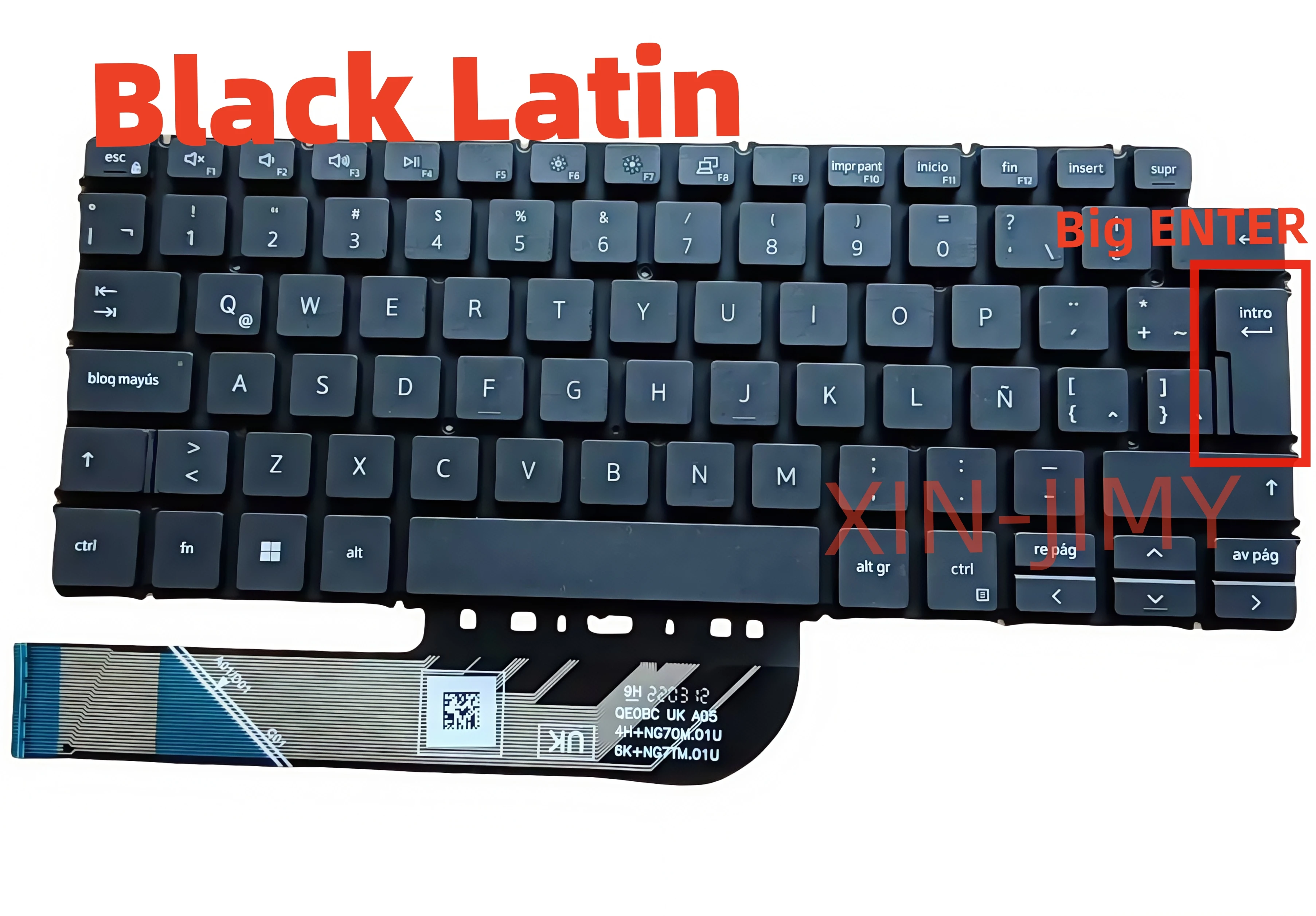 

NEW Latin Laptop Keyboard For Dell 5300 5301 5390 5391 5490 5493 5498 7390 7391 7490 7400 9Z.NG7SC.41E black without backlit