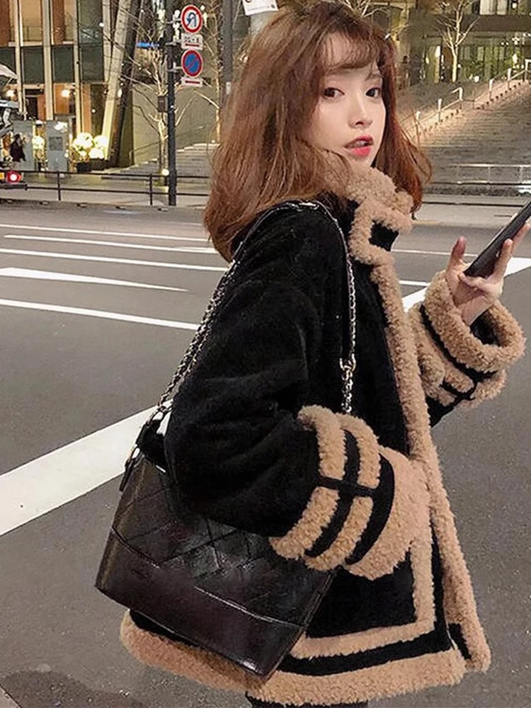 

Lamb Wool Jacket Korean Style Woman Premium High Quality Superior Grade Excellent Class First Rate Top Notch Blue Ribbon Gold GF