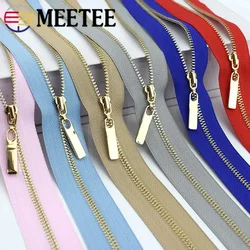 3Pcs Meetee 3# Metal Zippers 15-30cm Close-End 40-70cm Open-End Zips Garment Bag Decor Zipper Reapir Kit DIY Sewing Accessories