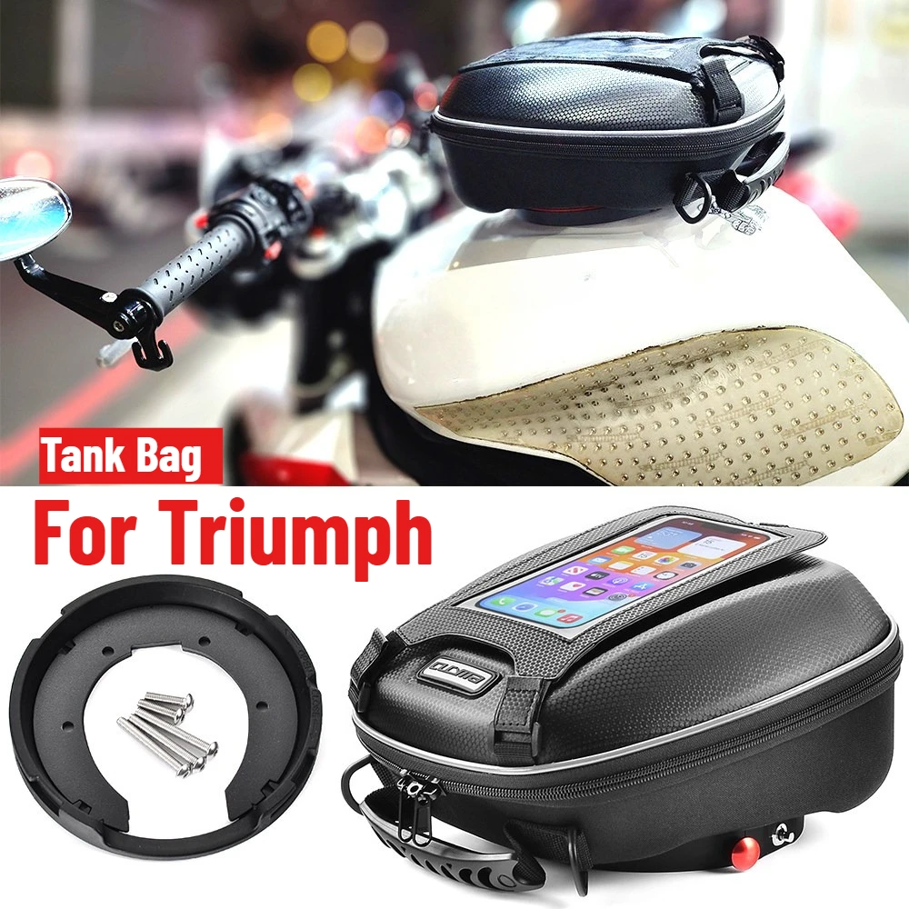 Tank Bag For Street Triple 765 Speed Daytona 675 Sprint Trident 660 Tiger 1200 Motorcycle Quick Lock Waterproof Luggage Top Case