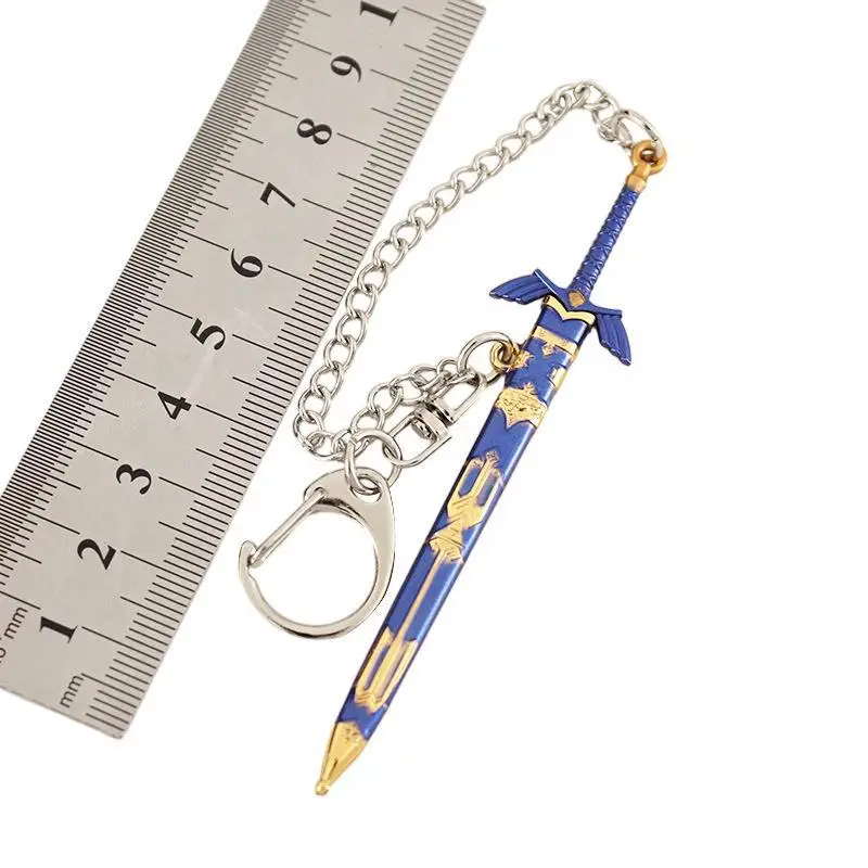 Cosplay Openable Alloy Swords Keychain, Game Zelda Link, Master Sword Keychain, Acessórios Decoração, Keyholder for Kids, Xmas Gift