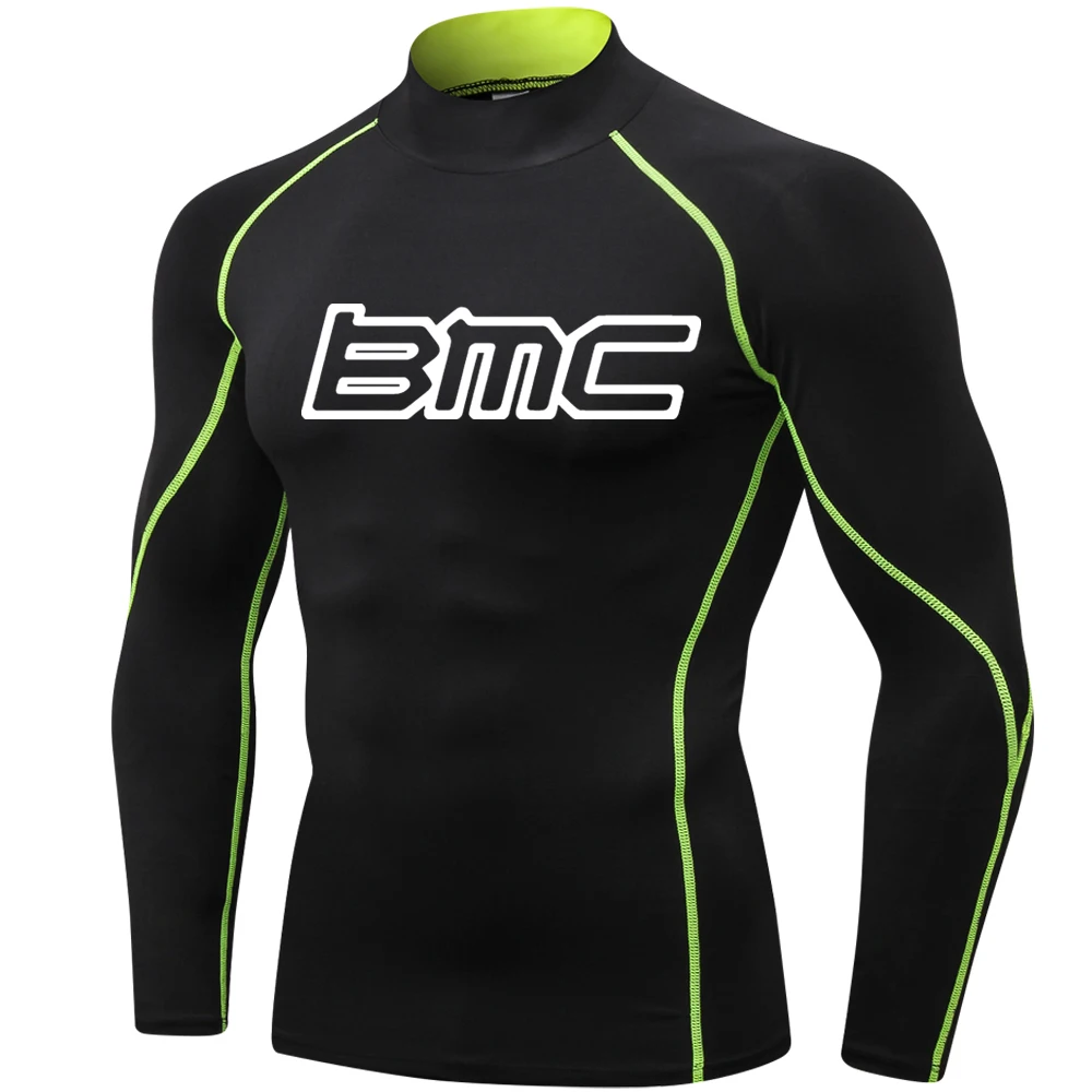 High Collar Compression Cycling Base Layer Long Sleeve Bike Sports Bike Shirt Underwear Racing Bicycle Jersey Shirt Undershirt