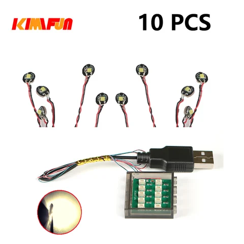 KIMIFUN RGB светодиодные строительные блоки - 10 шт.