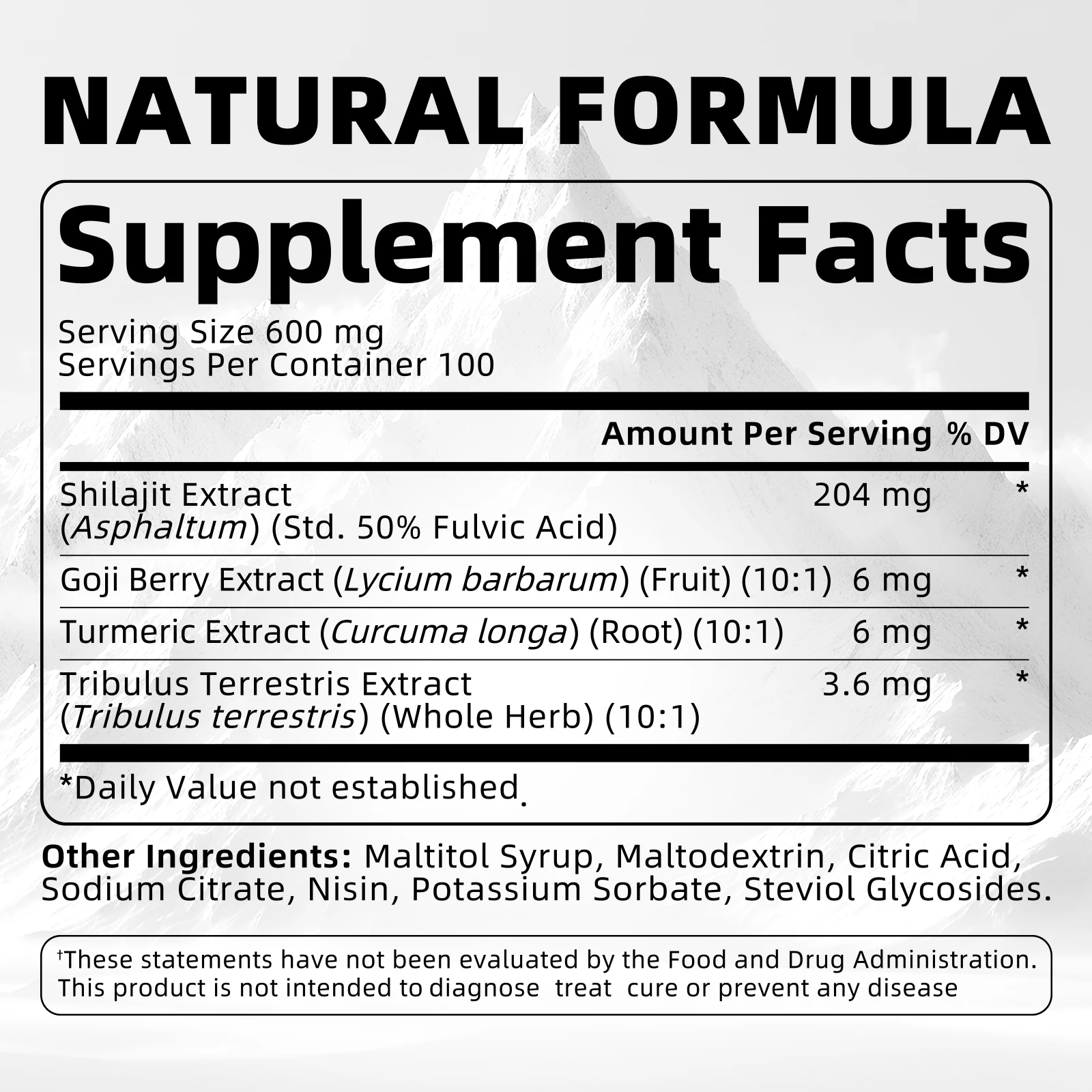 Lukaree 204mg Shilajit with 85+ Trace Minerals and Fulvic Acid Shilajits Himalayan Mineral Supplements Healthy Food