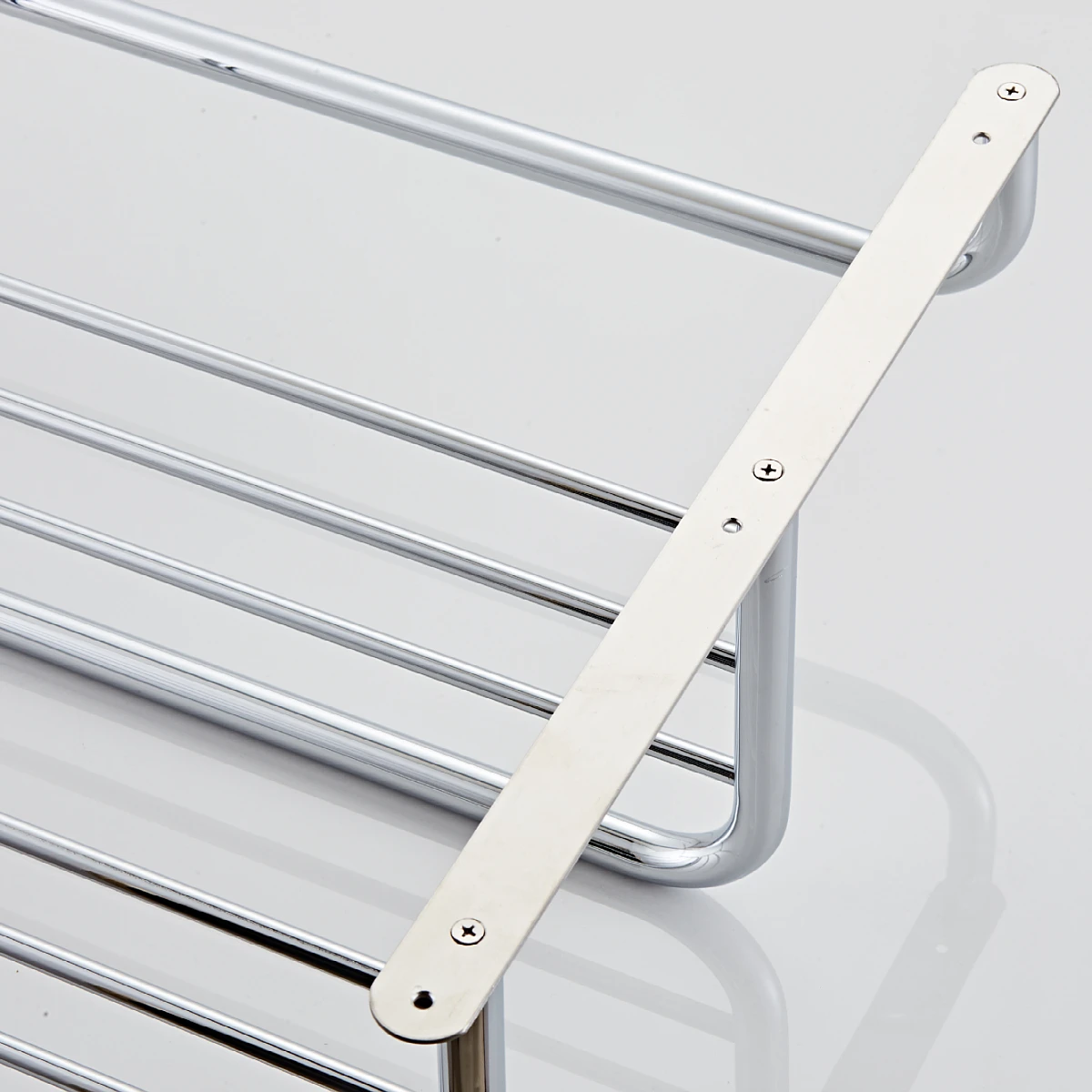 Stainless Steel Three-Layer Towel Rack Kitchen Bathroom Simple Wall-Mounted Storage Rack Stainless Steel Three-Layer Towel Rack Towel Rack Towel Storage Rack