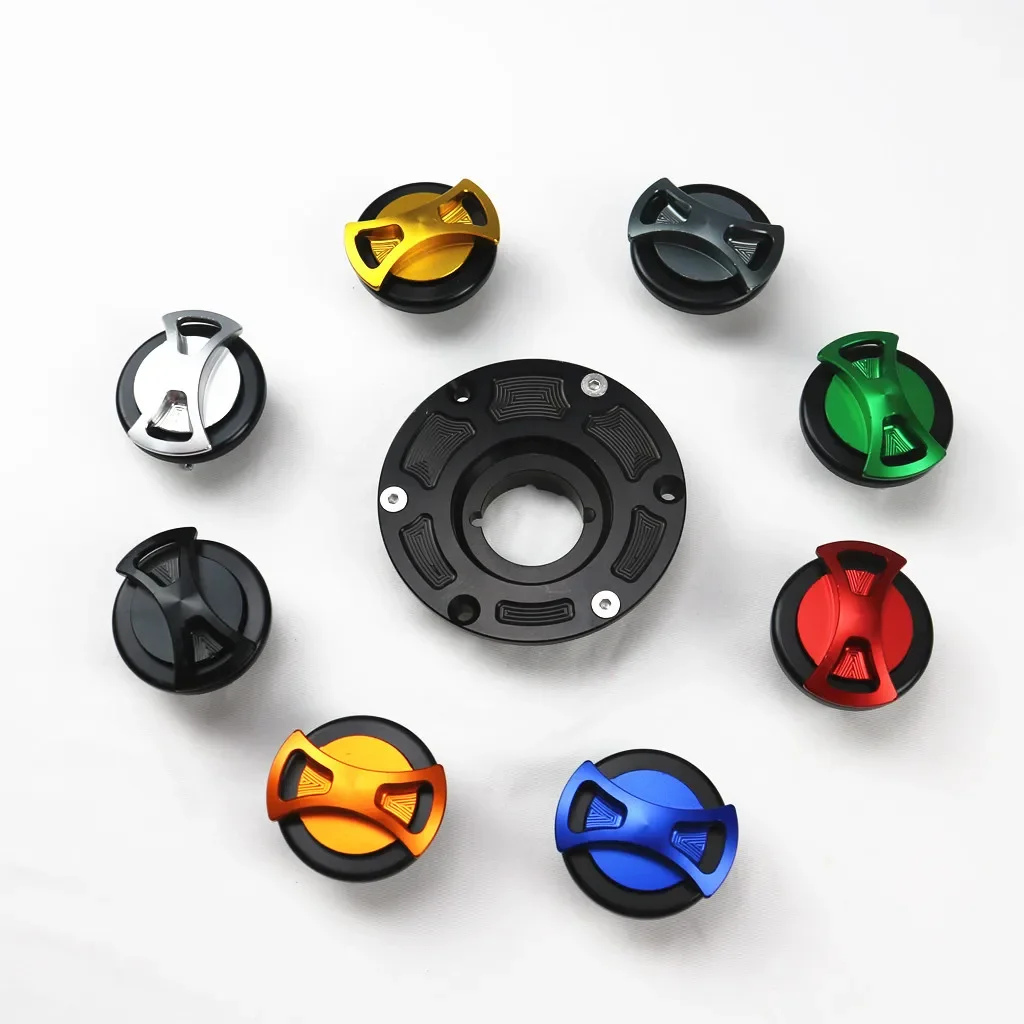 CNC Bow-tie Gas Oil Fuel Tank Cap Cover For Kawasaki Ninja 250 300 EX Z250 Z300