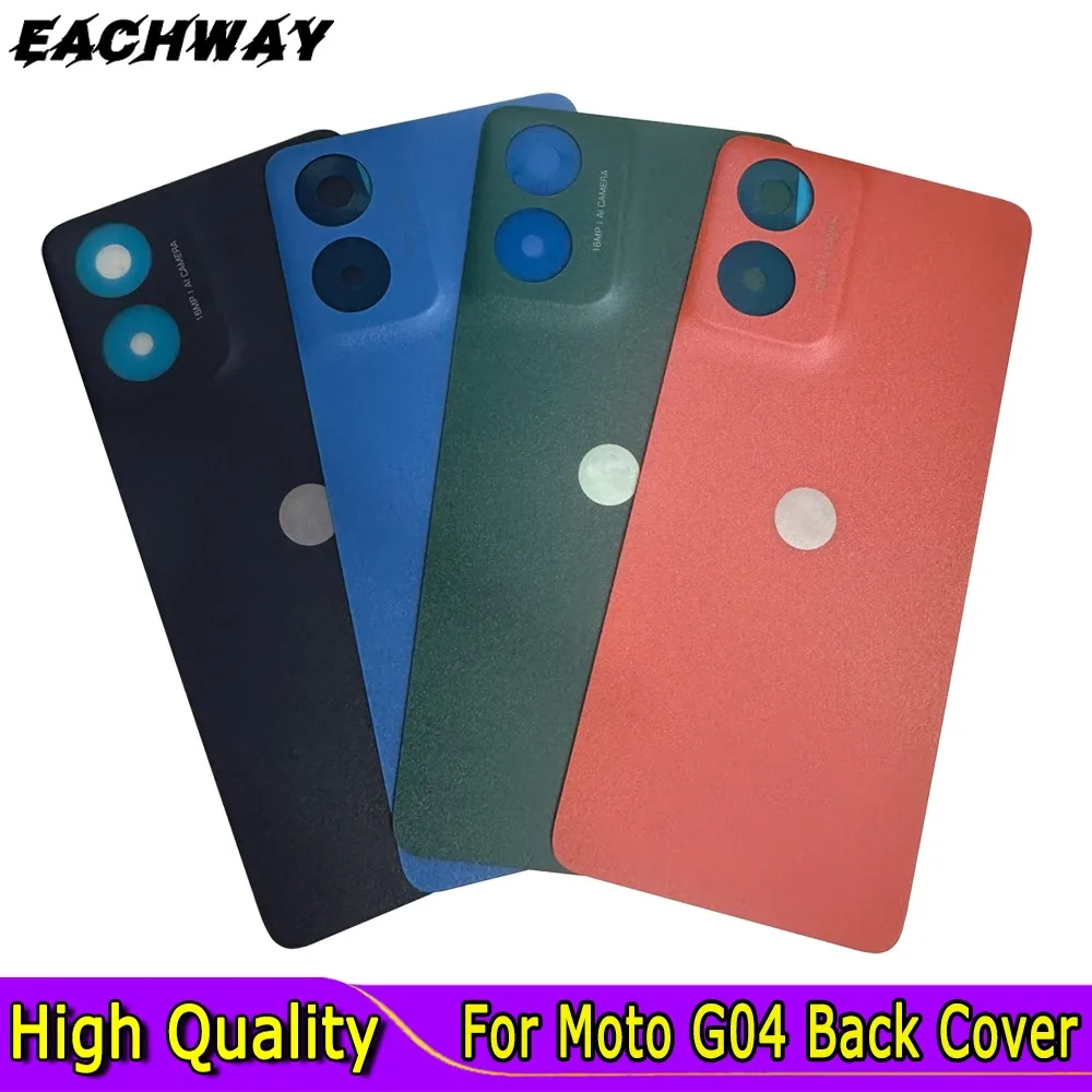 

New Back Cover For Motorola Moto G04 Battery Cover Rear Door Housing Case Panel For Moto G04 XT2421-2 Back Cover