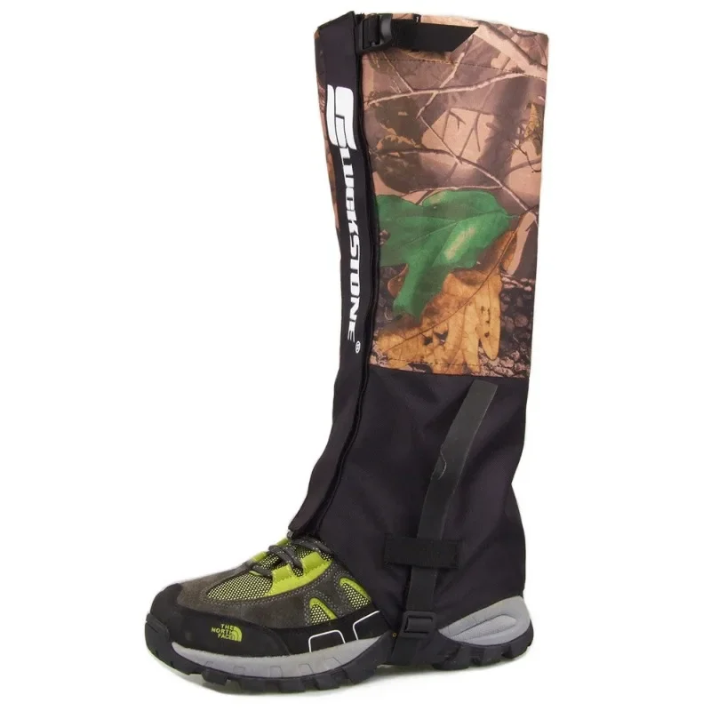 Water-resistant Leg Gaiters Protective Leg Wraps Outdoor Camouflage Leg Warmers Breathable Foot Cover for Hiking, Camping