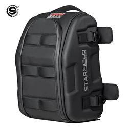 Motorcycle Seat Back Bag Tail Box Waterproof Riding Racing Large Capacity Hard Case Luggage Bag Black Fuel Tank Motorbike Bags