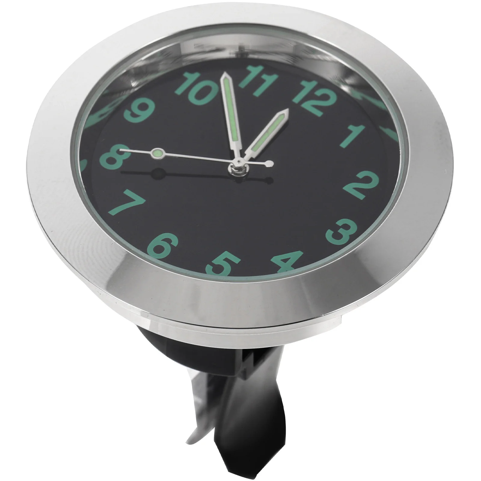 

Mini Car Air Vent Quartz Clock with Luminous Pointer for Night Visibility Universal Dashboard Mountable Timepiece for Auto